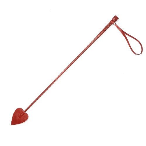 Красный кожаный стек с наконечником-стрелой - 70 см. от Sitabella