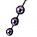 Фиолетово-черные тройные вагинальные шарики TOYFA A-toys от A-toys