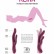 Розовый вибратор Keira с клиторальным отростком - 21,3 см. от Shots Media BV