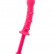 Розовый анальный фаллоимитатор с длинной рукоятью от ToyFa