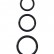 Набор из трех черных эрекционных колец Silicone 3-Ring Stamina Set от Pipedream