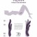 Фиолетовый вибратор Keira с клиторальным отростком - 21,3 см. от Shots Media BV