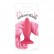 Розовая анальная пробка с нежно-розовым хвостом Unicorn Tails Pastel Pink от NS Novelties