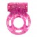 Розовое эрекционное кольцо с вибрацией Rings Axle-pin от Lola toys