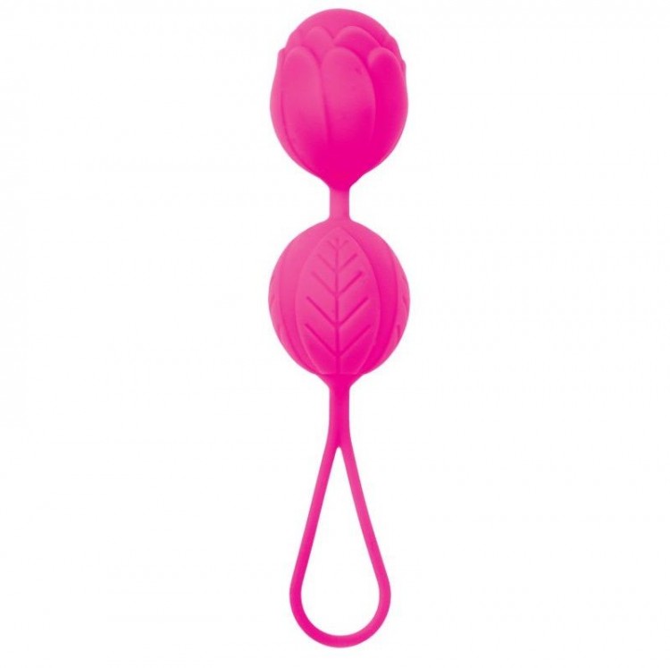Розовые вагинальные шарики с петелькой для извлечения от A-toys