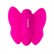 Розовый клиторальный стимулятор-бабочка Madam от Nalone