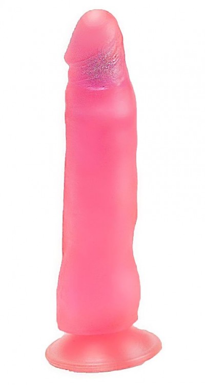 Розовый фаллоимитатор без мошонки с присоской - 17 см. от LOVETOY (А-Полимер)