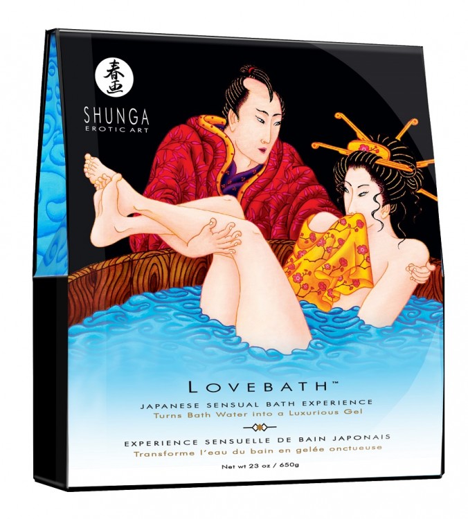 Соль для ванны Lovebath Ocean temptation, превращающая воду в гель - 650 гр. от Shunga