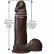 Коричневый фаллоимитатор The Realistic Cock 8” with Removable Vac-U-Lock Suction Cup - 20,57 см. от Doc Johnson