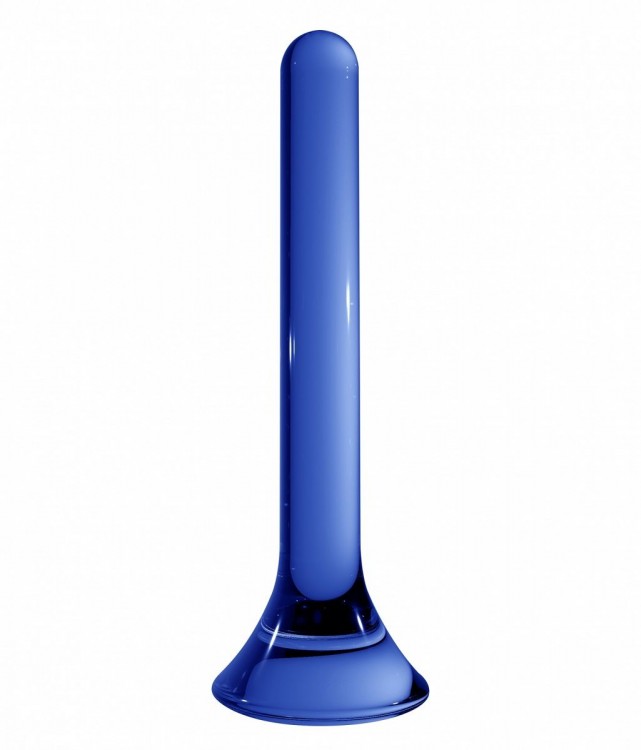 Синий стеклянный стимулятор Tower - 18 см. от Shots Media BV