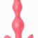 Розовая анальная пробка Bent Anal Plug Black - 13 см. от Lola toys