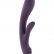 Фиолетовый вибратор Ava с клиторальным отростком - 22 см. от Shots Media BV