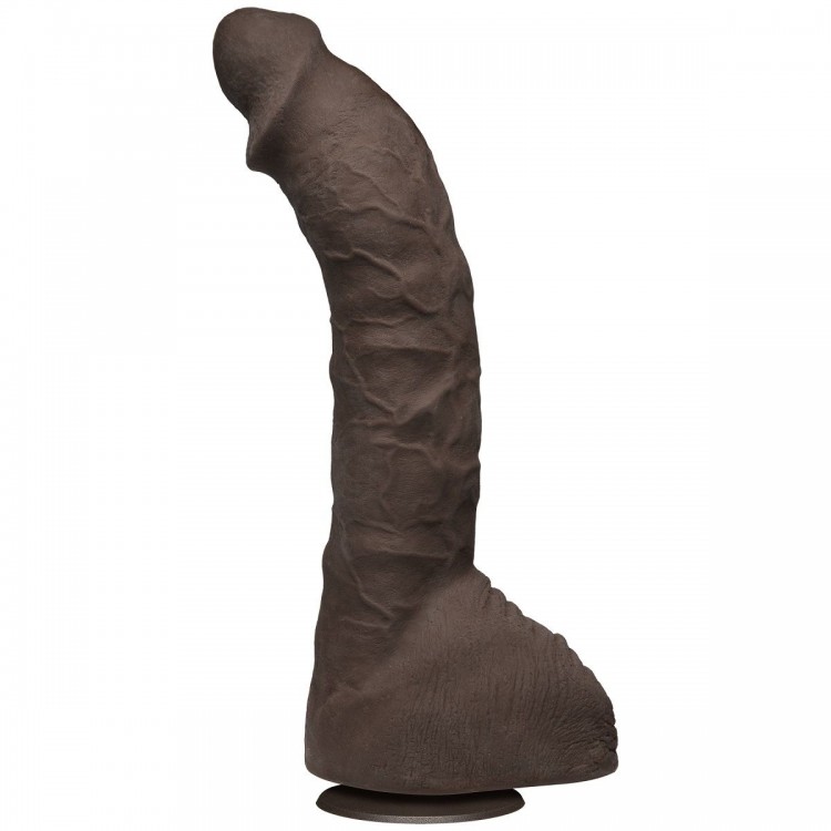 Коричневый фаллоимитатор-гигант Prince Yahshua ULTRASKYN 10.5” Cock with Removable Vac-U-Lock Suction Cup - 27,4 см. от Doc Johnson