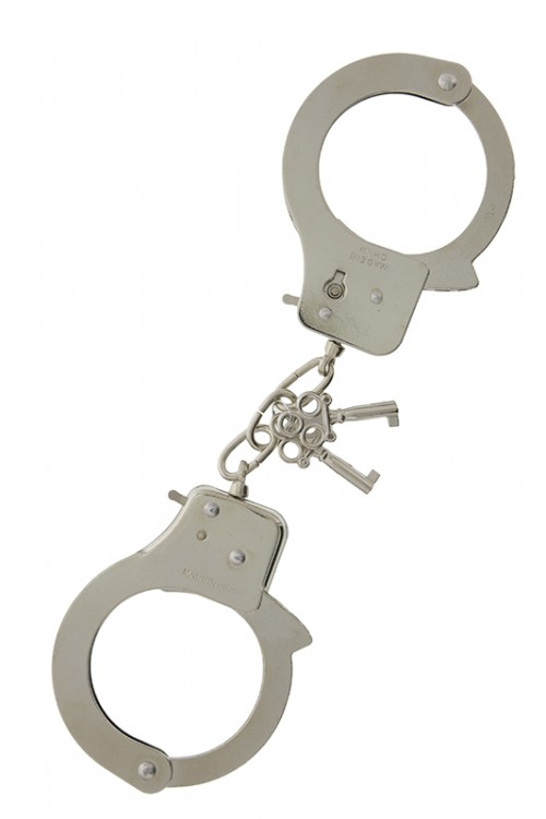 Металлические наручники с ключиками LARGE METAL HANDCUFFS WITH KEYS от Tonga