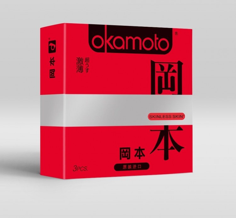 Ультратонкие презервативы OKAMOTO Skinless Skin Super thin - 3 шт. от Okamoto