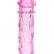 Гладкая розовая насадка с усиками под головкой - 12,5 см. от ToyFa