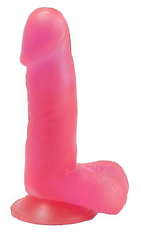 Розовый стимулятор в форме фаллоса на присоске - 15,5 см. от LOVETOY (А-Полимер)