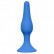 Синяя анальная пробка Slim Anal Plug Medium - 11,5 см. от Lola toys