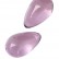 Нежно-розовые стеклянные вагинальные шарики в форме капелек от Sexus