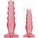 Набор из двух розовых анальных втулок Crystal Jellies Anal Trainer Kit от Doc Johnson