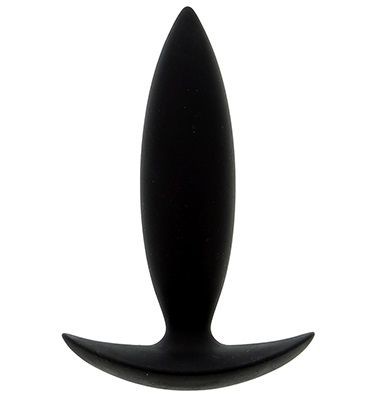 Чёрная мини-пробка для анальной стимуляции BOOTYFUL ANAL PLUG XTRA SMALL BLACK - 9 см. от Dream Toys