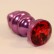 Фиолетовая фигурная пробка с красным кристаллом - 7,3 см. от 4sexdreaM