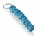 Голубая анальная цепочка Swirl Pleasure Beads - 20 см. от California Exotic Novelties