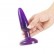 Фиолетовая анальная пробка с присоской - 15 см. от Baile