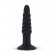 Анальная пробка со спиралевидным рельефом MENZSTUFF SPIRAL PLUG BLACK - 11,5 см. от Dream Toys