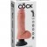 Вибромассажер со съёмной присоской 8  Vibrating Cock with Balls - 20,3 см. от Pipedream