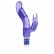 Фиолетовый вибромассажер 10-Function Bendie Bounding Bunny Vibes - 22,8 см. от California Exotic Novelties