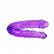 Двухголовый  фиолетовый фаллоимитатор - 29,8 см. от Baile