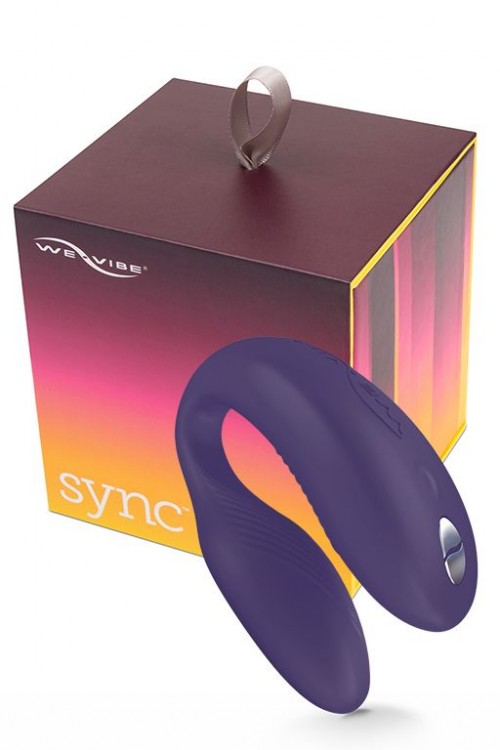 Фиолетовый вибромассажер для пар We-Vibe Sync Purple на радиоуправлении от We-vibe