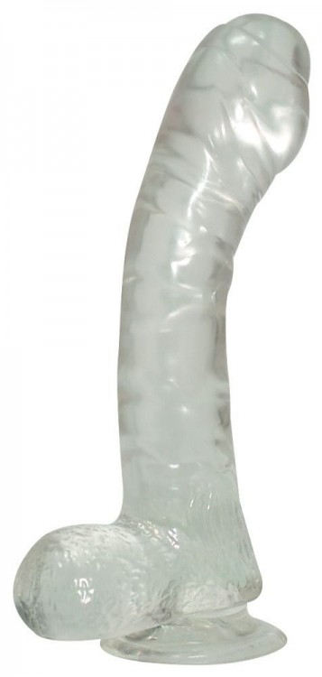 Прозрачный фаллоимитатор Lazy Buttcock - 17 см. от NMC