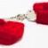 Меховые красные наручники Original Furry Cuffs от Pipedream