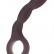 Изогнутый анальный стимулятор с ручкой-кольцом Micro NOVA - 13,5 см. от Seven Creations