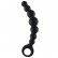 Чёрная упругая анальная цепочка Flexible Wand - 18 см. от Lola toys