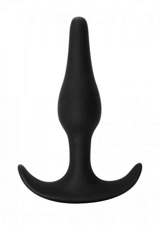 Чёрная анальная пробка Starter - 10,5 см. от Lola toys