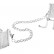 Серебристые наручники-браслеты Desir Metallique Handcuffs от Bijoux Indiscrets