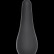 Чёрная анальная пробка Slim Anal Plug Large - 12,5 см. от Lola toys