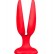 Красная пробка-бутон MENZSTUFF FLOWER BUTT PLUG 5INCH - 13,5 см. от Dream Toys