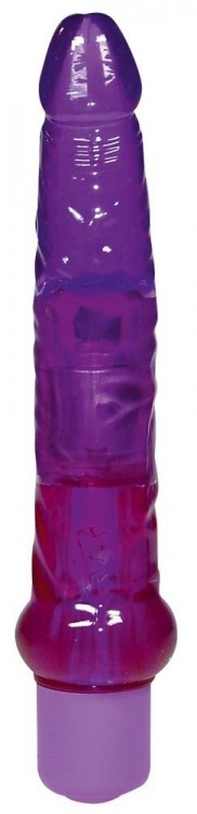 Фиолетовый гелевый анальный вибратор - 17 см. от Orion
