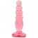 Розовая анальная пробка Crystal Jellies 5  Anal Delight - 14 см. от Doc Johnson