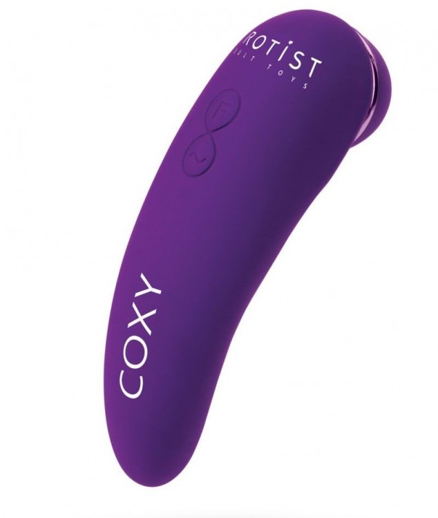Фиолетовый бесконтактный стимулятор клитора Coxy с вибрацией от Erotist