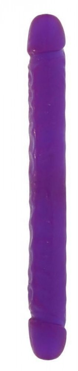 Двойной фиолетовый фаллоимитатор DOUBLE DONG LAVENDER - 30 см. от Seven Creations
