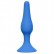 Синяя анальная пробка Slim Anal Plug Large - 12,5 см. от Lola toys