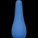 Синяя анальная пробка Slim Anal Plug Large - 12,5 см. от Lola toys