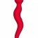 Красный жезловый вибромассажёр Cassi - 21 см. от Le Frivole