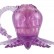 Фиолетовый вибростимулятор в виде осьминога от White Label