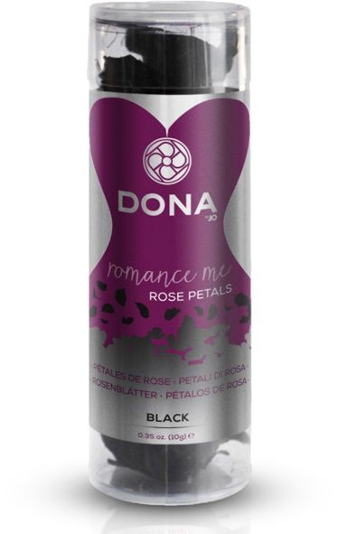Декоративные чёрные лепестки роз DONA Rose Petals от System JO